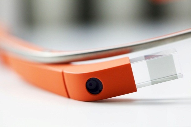 Google Glass Closeup orange Frame: Intelligent Computing