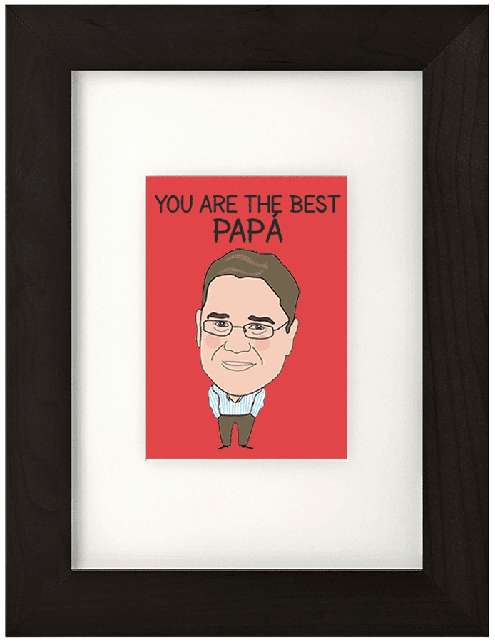 caricatura regalo dia del padre
