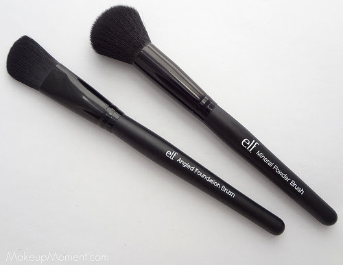 E.L.F. Studio Brushes: Angled Foundation Brush and Mineral Powder Brush
