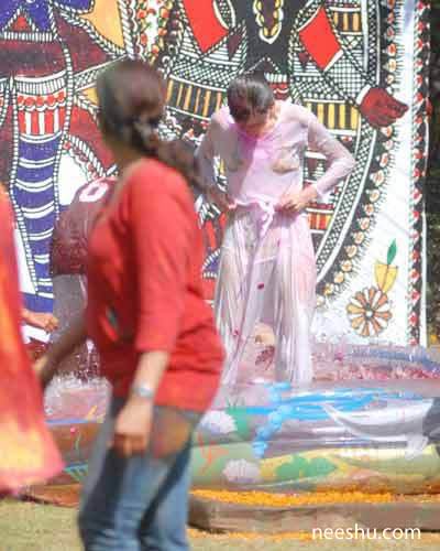 Holi celebration Hot TV actress