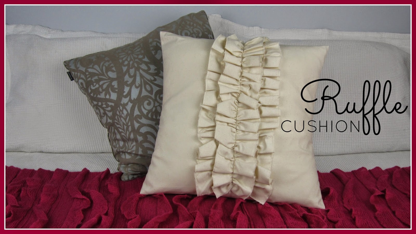 StyleNovice {StepbyStep Sewing} DIY Ruffle Cushion Cover