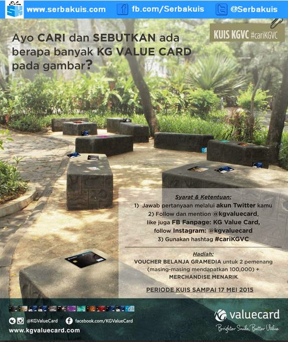 Kuis Cari KG Value Card Berhadiah Voucher + Merchandise Kuis Cari KG Value Card Berhadiah Voucher + Merchandise
