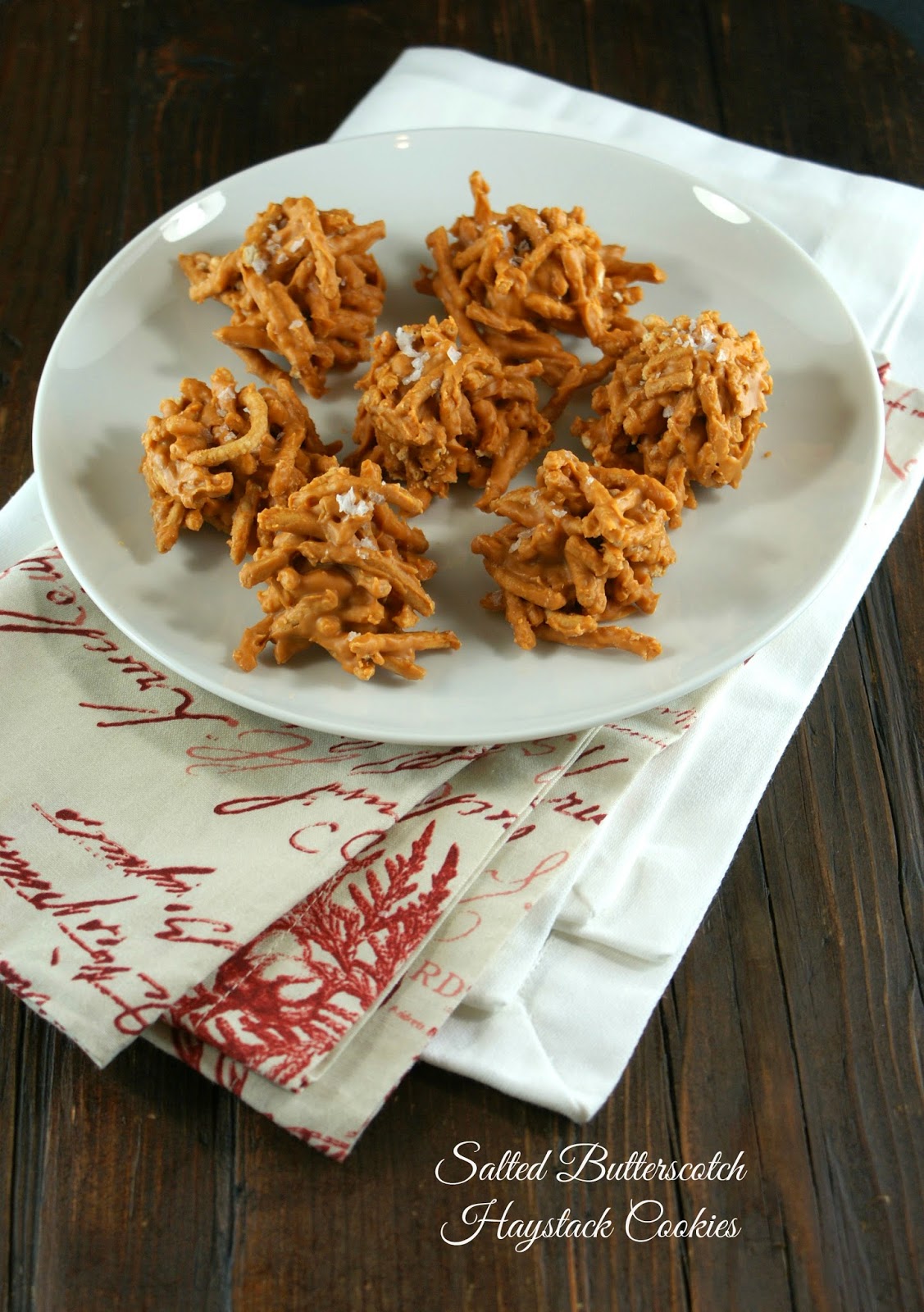 Authentic Suburban Gourmet Salted Butterscotch Haystack Cookies