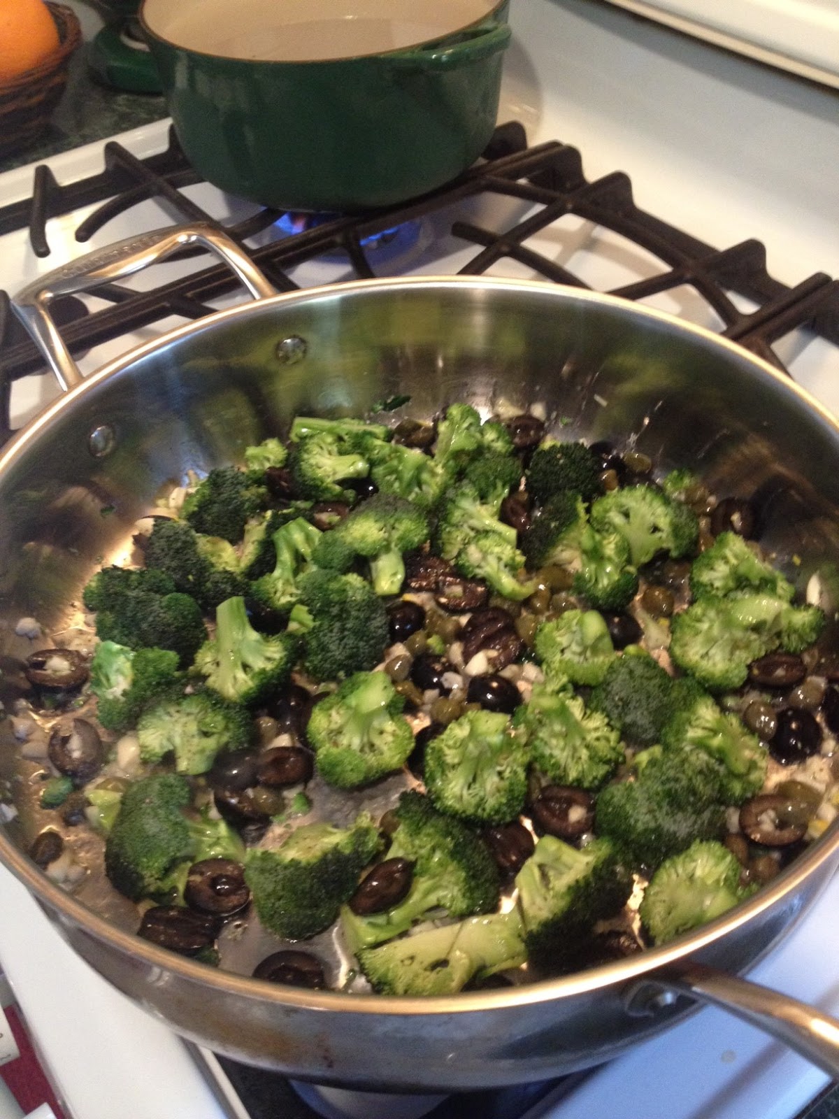 Carla's Kitchen Capers Pasta With Broccoli, Garlic And Lemon