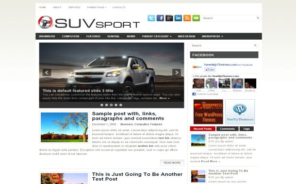Sport Cars Jquery Free Wordpress Theme Template Sport Cars Jquery Free Wordpress Theme Template