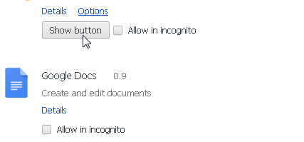 Click Show Button show-hidden-chrome-extension-button