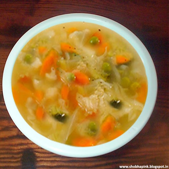Shobha's: Clear Vegetable Soup