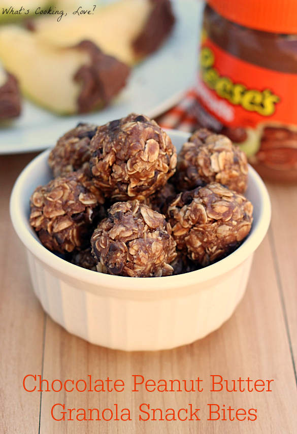 Chocolate Peanut Butter Granola Snack Bites & Reese's Spreads Whats