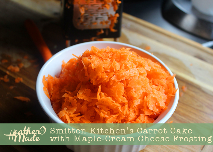 Heather O Made Smitten Kitchen's Carrot Cake with Maple