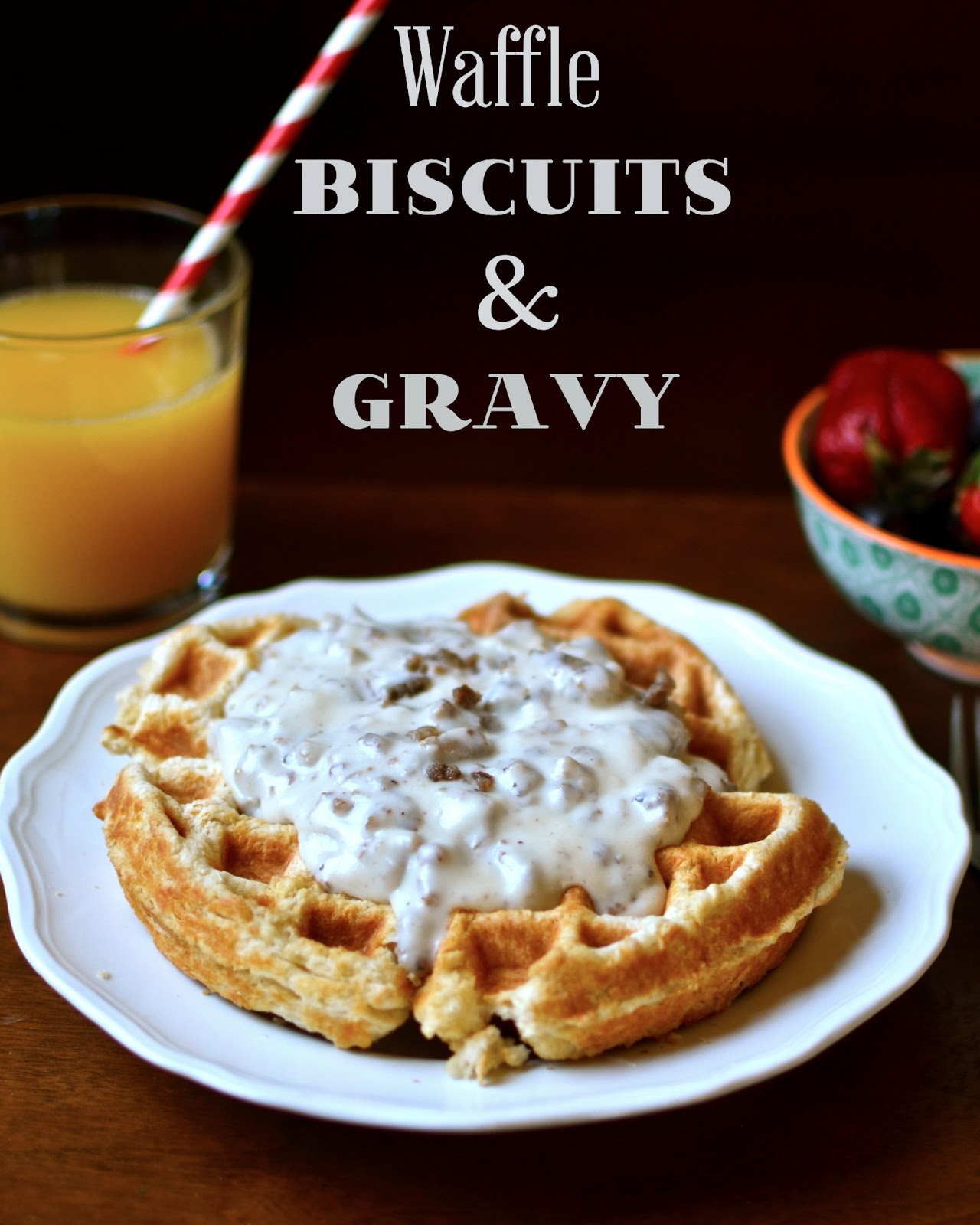 Yammie's Noshery Waffle Biscuits and Gravy