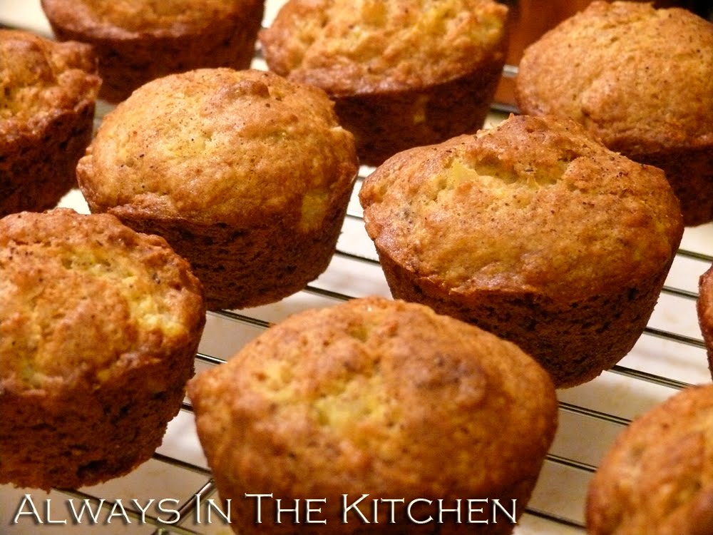 Dawna in the Kitchen Banana Pineapple Muffins
