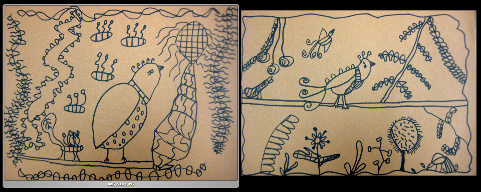 Experiments in Art Education Amate Bark Paintings