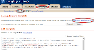 How to Change Template on Blogspot