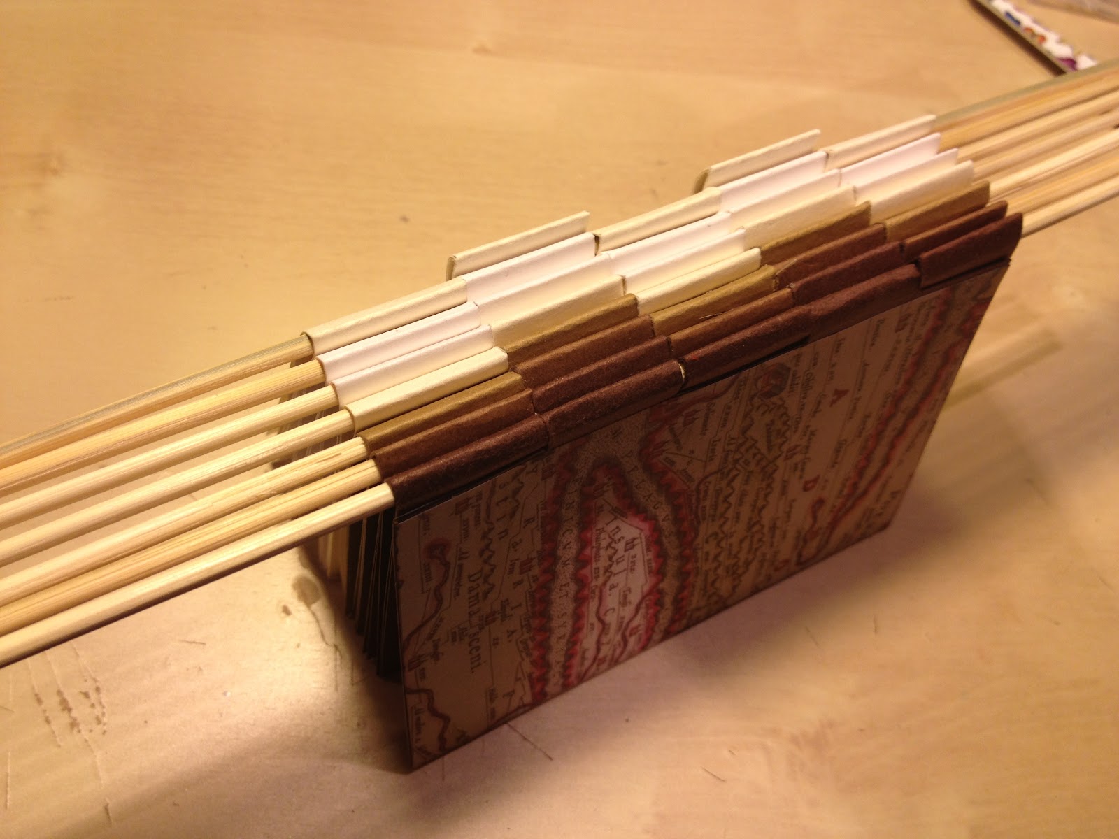 Bumbling along... How to make a piano hinge book