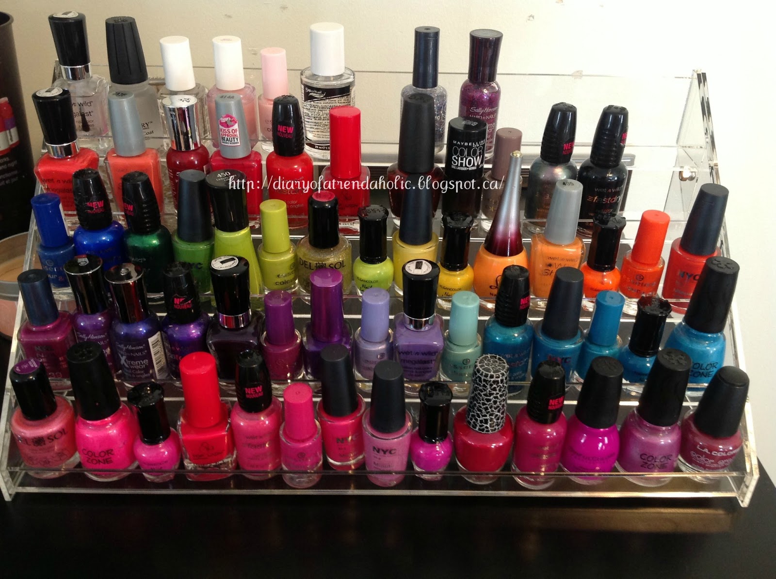 Diary of a Trendaholic Nail Polish Storage Ideas