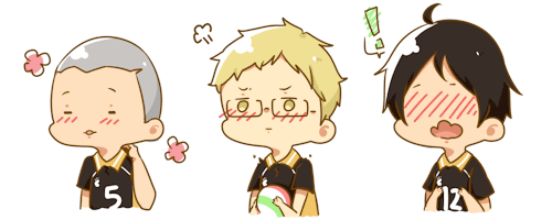 Resultado de imagem para haikyuu cute gif