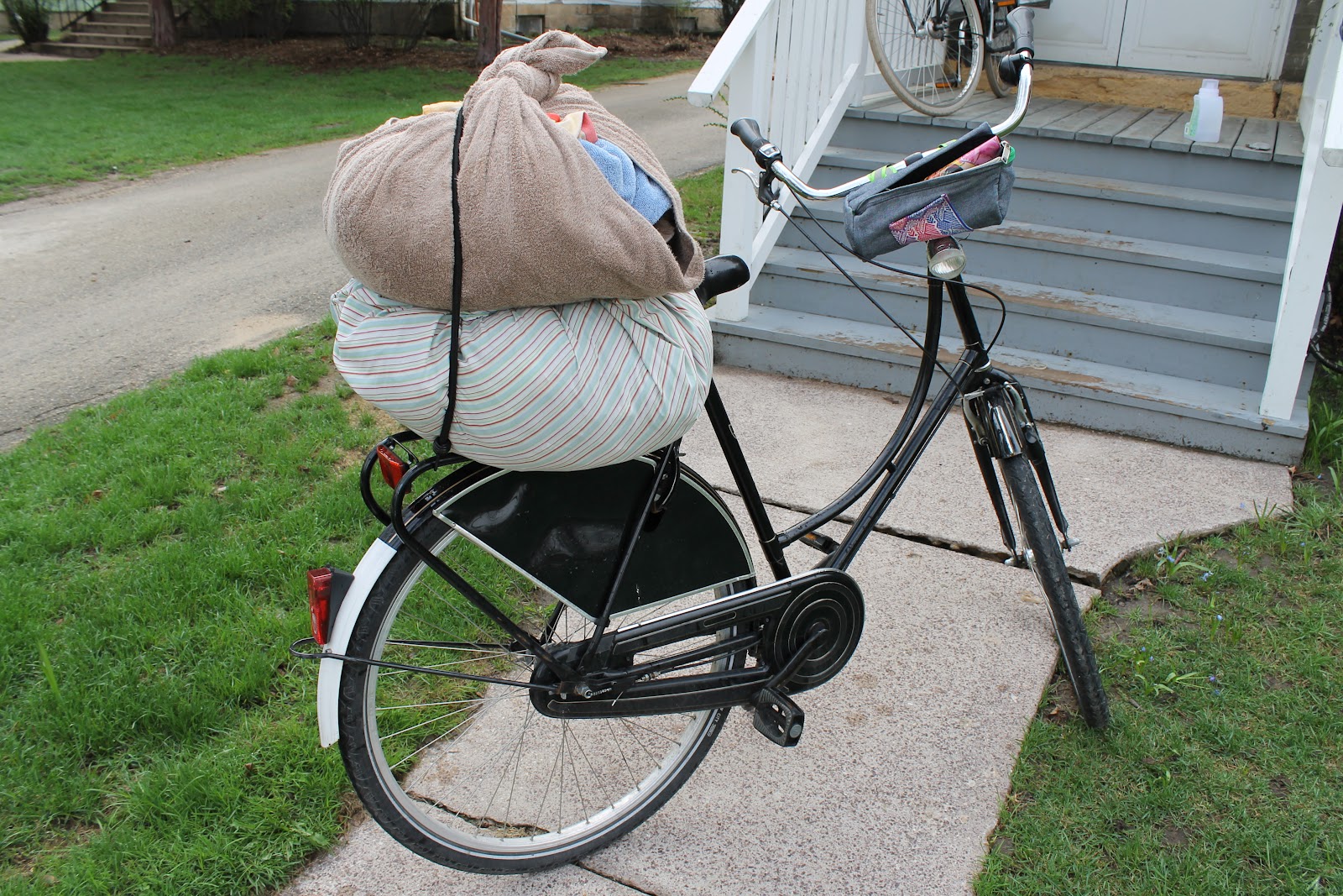 Madison Bike Life How to Carry Laundry by Bike