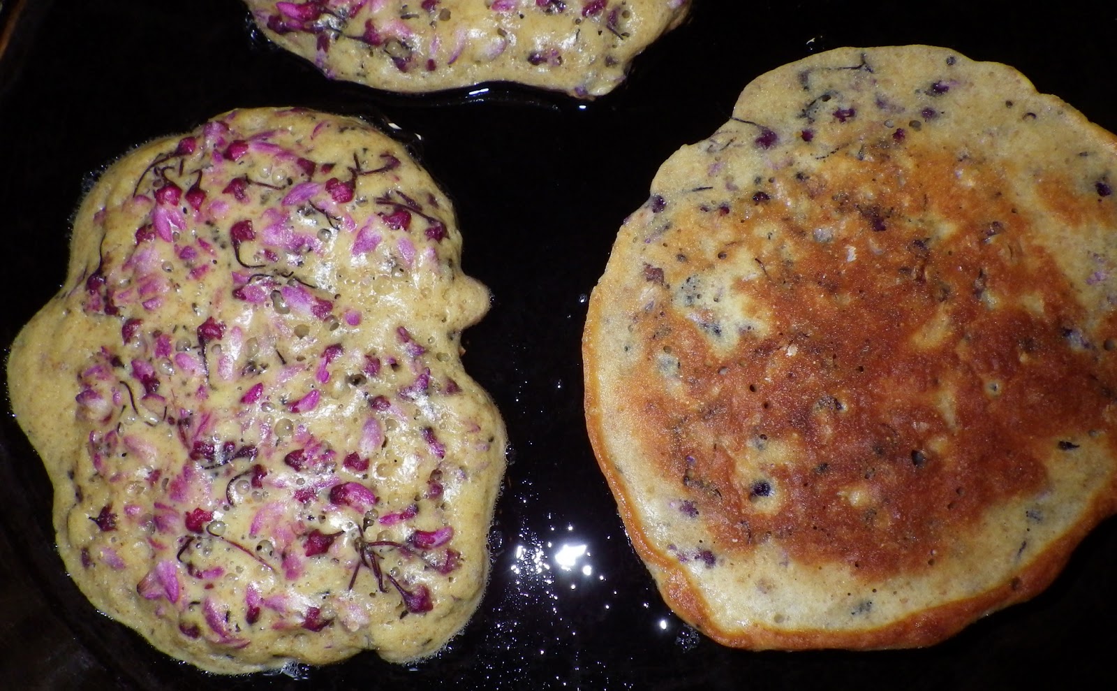 From the Wild Redbud Flower Pancakes
