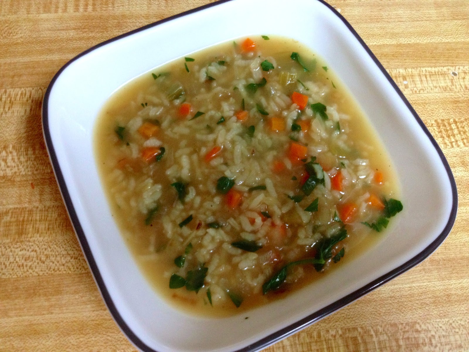 del mar y mas Parsley and Rice Soup