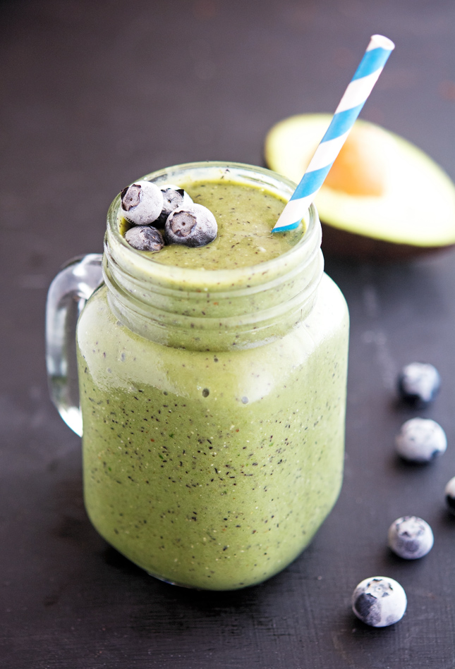 The Iron You Blueberry Avocado and Spinach Power Smoothie