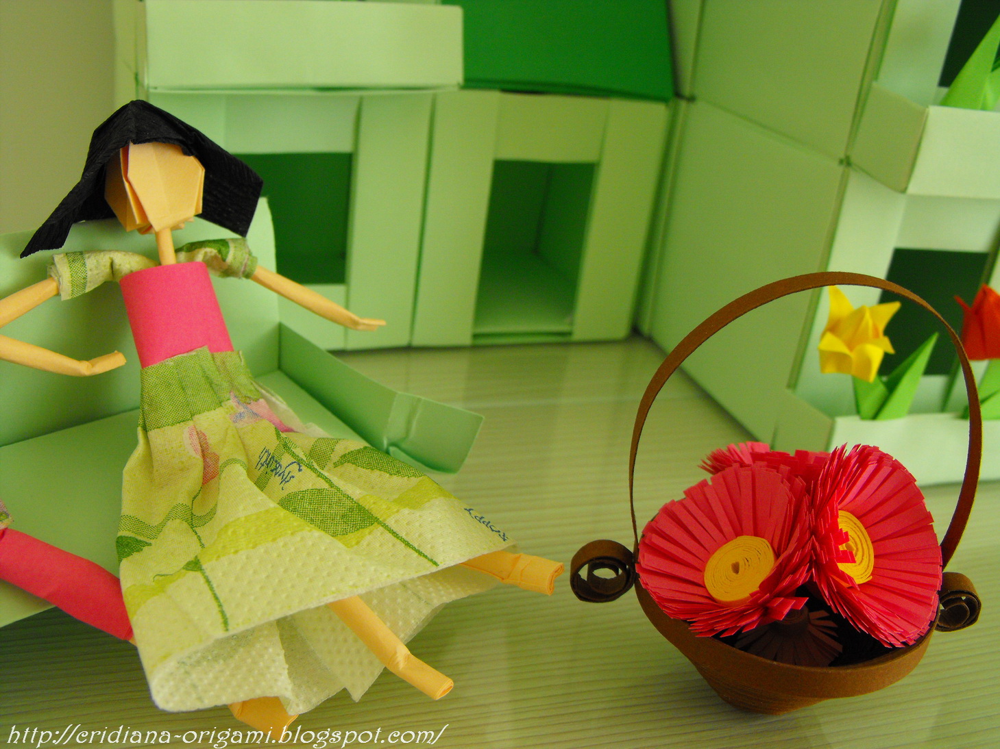 Clara's Paper Garden Origami village II