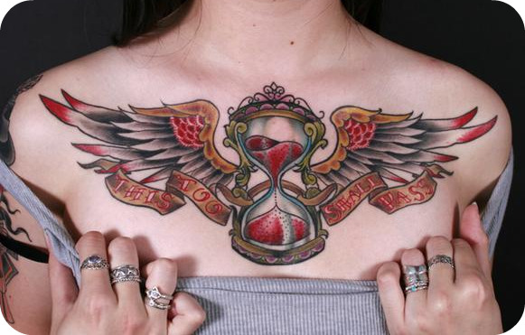 In fact chest lettering tattoos are one of the