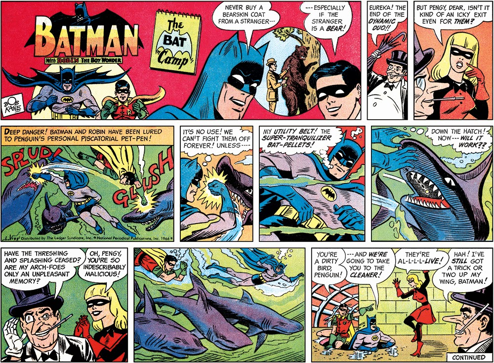 I'm fairly certain Bob Kane never touched this Batman strip.