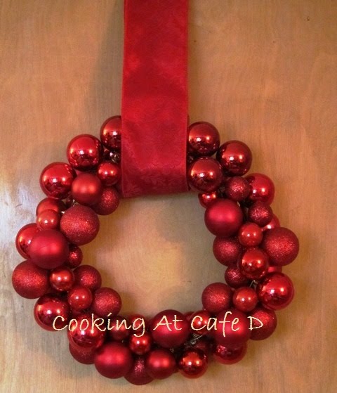 DIY Easy Christmas Ornament Wreath Pier One=