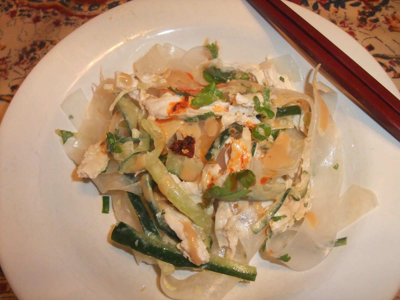 Susan's SavourIt! Pang Pang Chicken Noodle Salad...