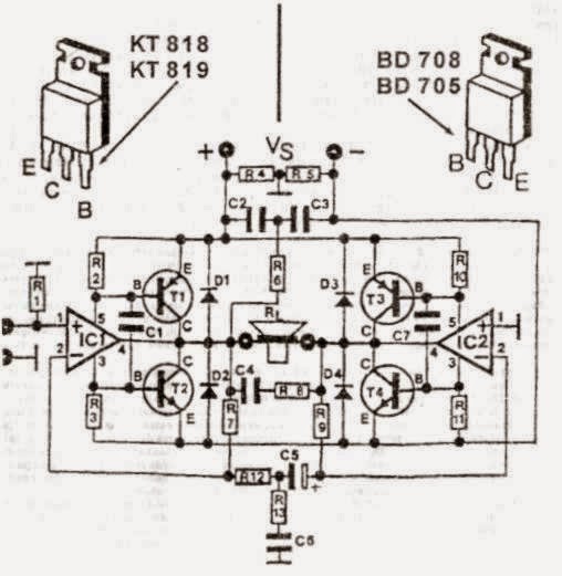200w Transistor Audio Amplifier Circuit