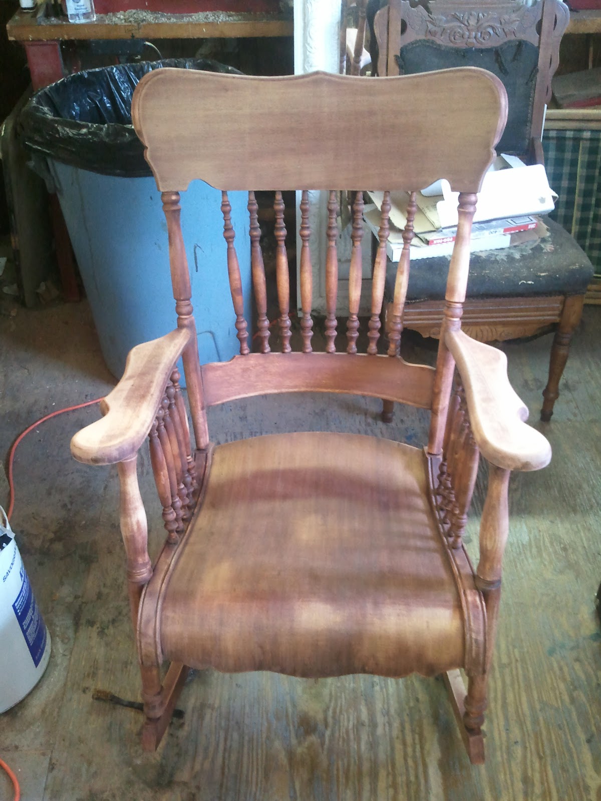 Antique Maple Rocking Chair Antique Furniture The old red stains they used are hard to completely eliminate, but there is really. Antique Maple Rocking Chair ... - Antique Maple Rocking Chair Antique Furniture
