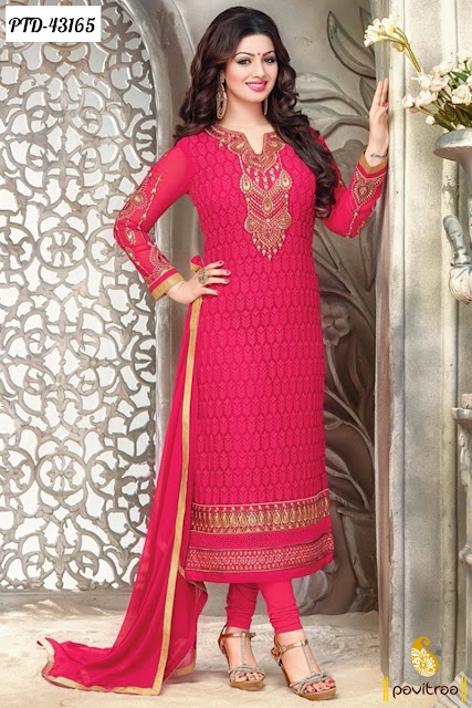 Ayesha Takia Special Dark Pink Embroidery Salwar Suit