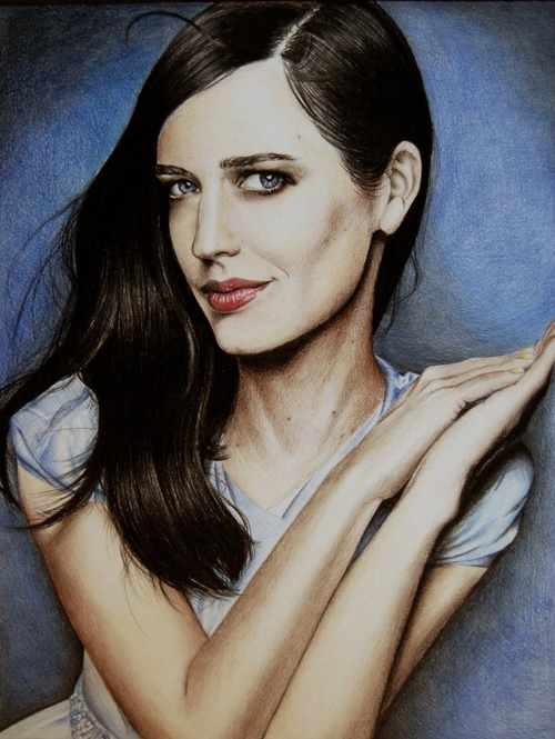 06-Eva-Green-Valentina-Zou-Pencils-and-Charcoal-Hyper-Realistic-Drawings-www-designstack-co
