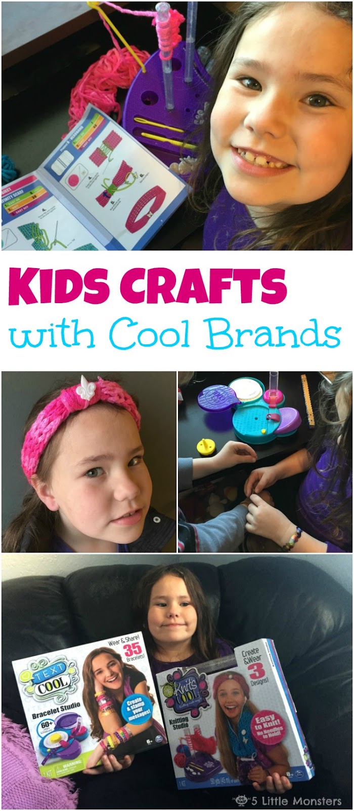 5 Little Monsters Kids Crafts with Cool Brands