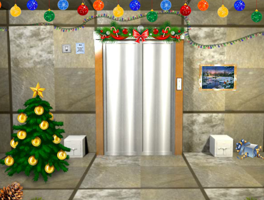 EscapeFan Christmas Elevator Escape Game Walkthrough