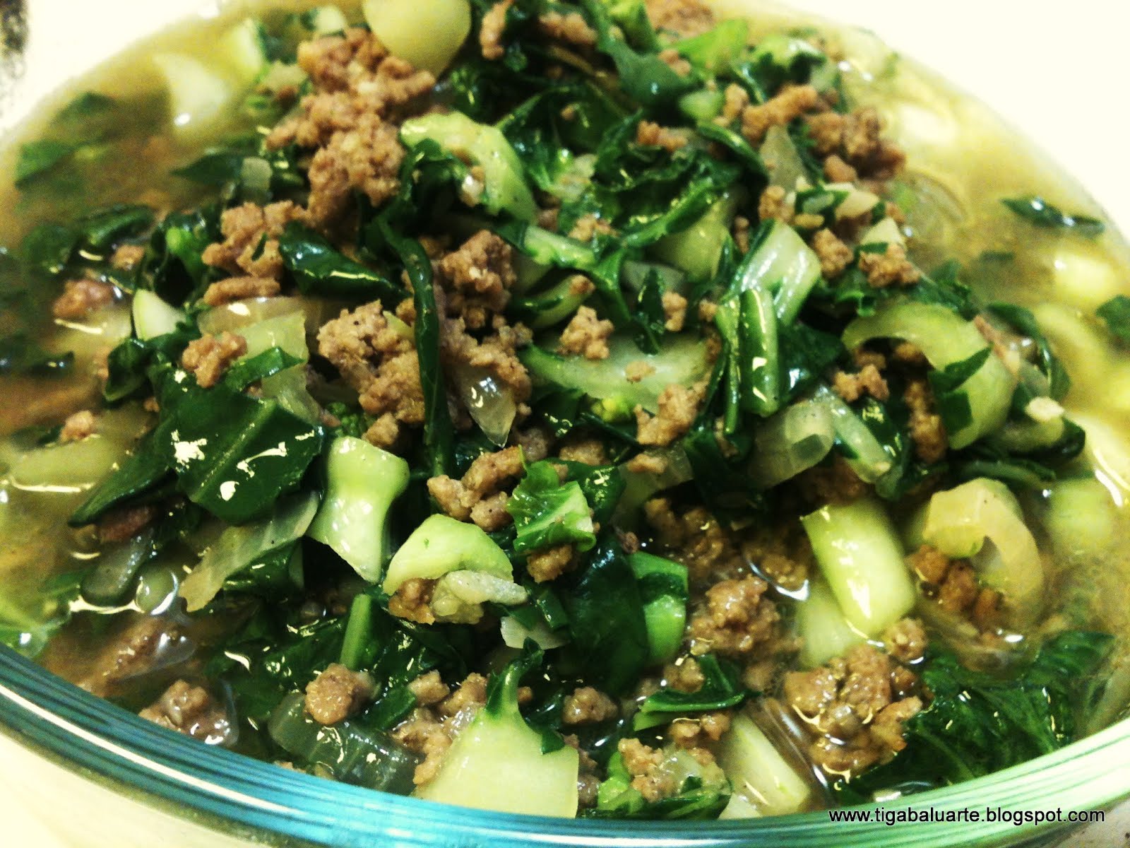 Casa Baluarte Filipino Recipes Giniling na Karne at Pechay