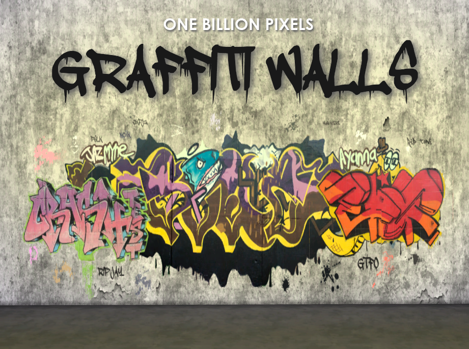 My Sims 4 Blog: Seamless Graffiti & Grunge Walls by NewOne