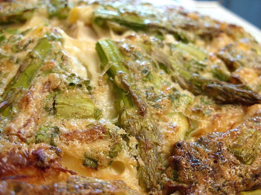Jenny Eatwell's Rhubarb & Ginger Turkey & Asparagus Impossible Quiche