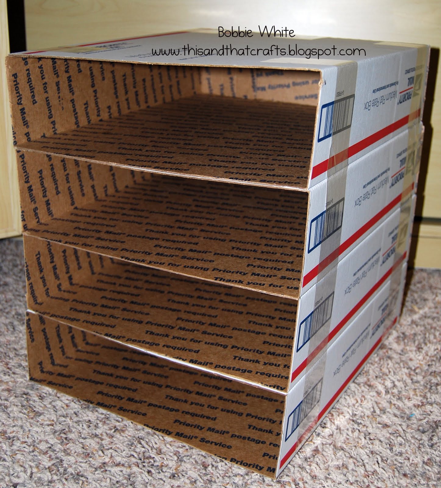 This and That Crafts Repurposed Priority Boxes