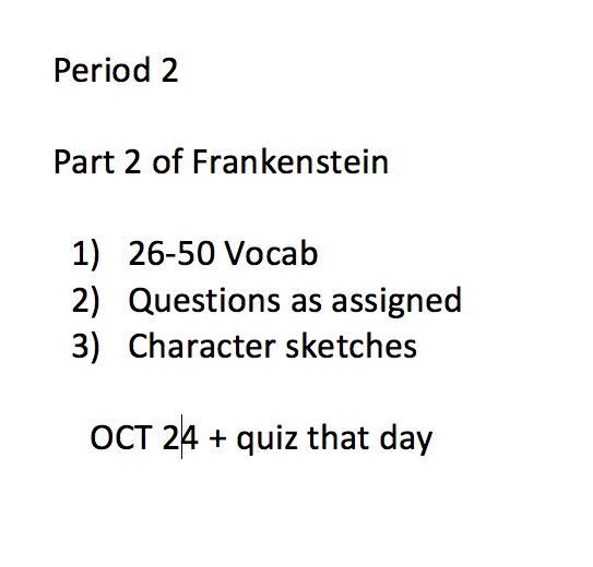 Part 2 Frankenstein