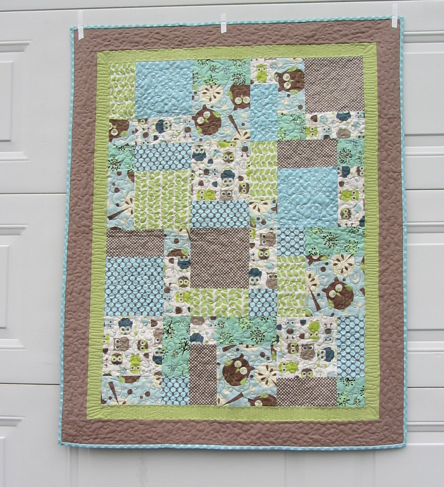 Making More with Less: Owl Baby Quilt