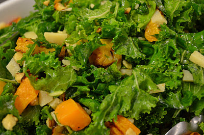 Kale and butternut squalsh salad recipe