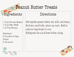Do Try This at Home: Recipe for Peanut Butter Treats