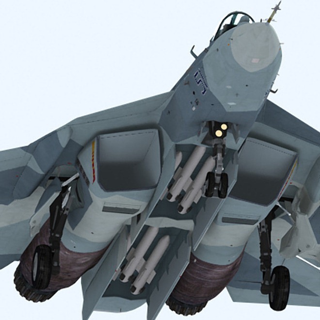 Sukhoï PAK-FA / T-50 - Page 5 Sukhoi+PAK+FA+stealth+fifth+MISSILE+AAM+AA-12+BVR+jet+HAL+Fifth+Generation+Fighter+Aircraft+(FGFA)+Prospective+Airborne+Complex+Frontline+Aviation+Russian+Air+Force+export+indian+3rd+third+prototYPE12345678+(3)