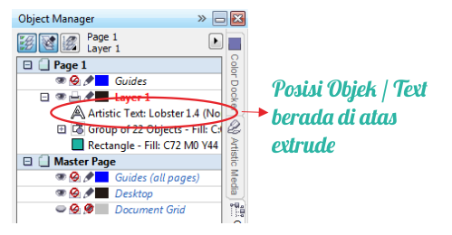 Mengenal Tool Extrude Pada CorelDRAW