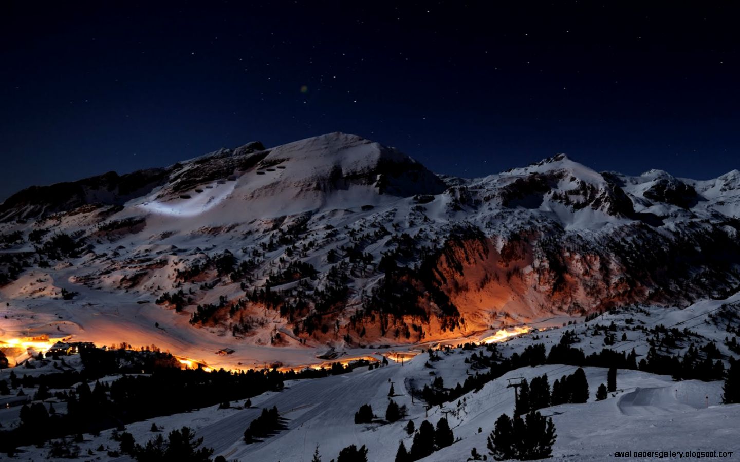 Super Moon Over Mountains Super Moon Over Mountains