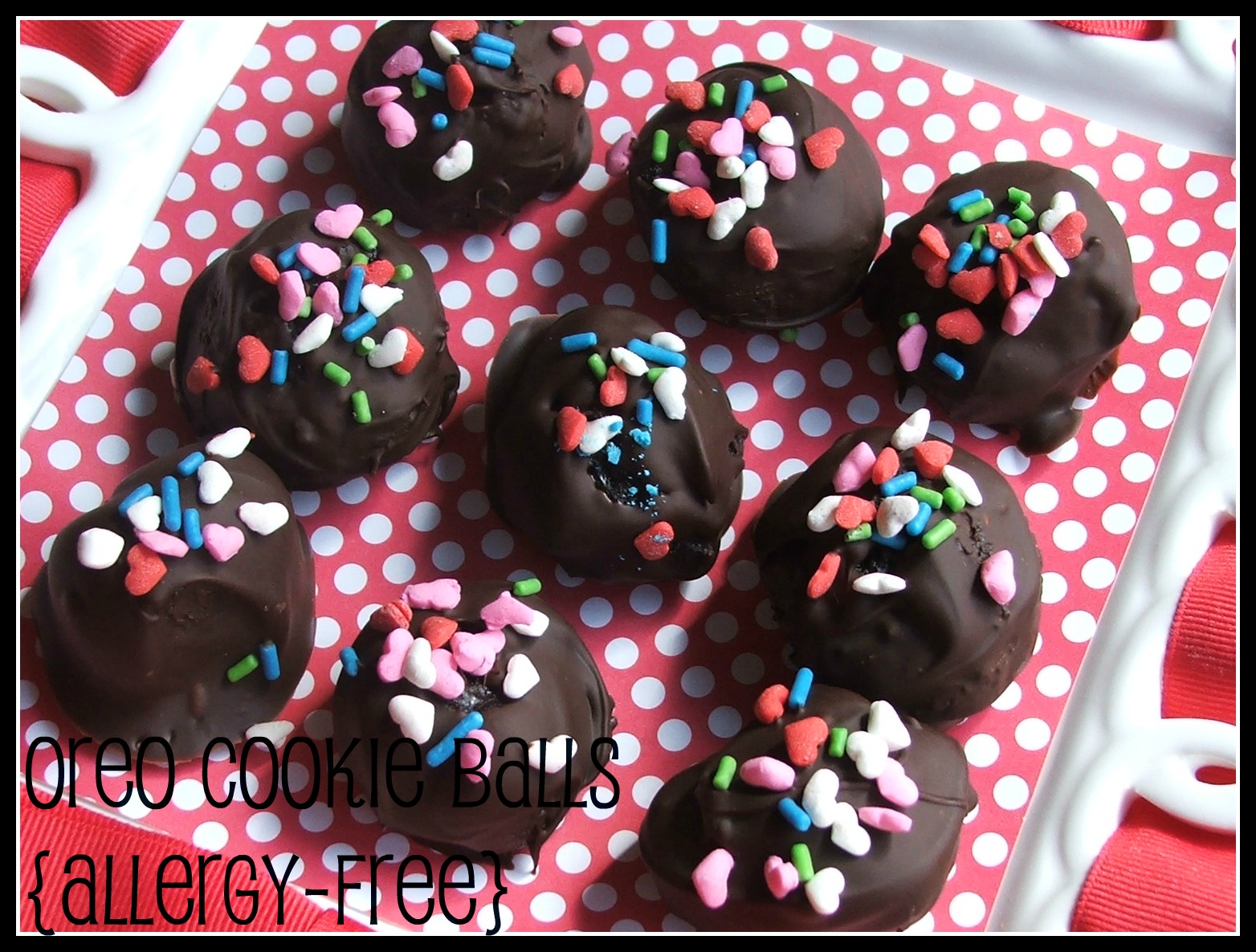 Living the Allergic Life OREO Cookie Balls {DairyFree, NutFree, Egg