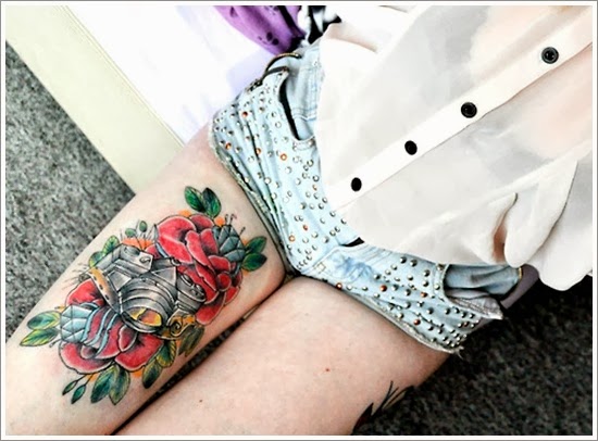 Cute Thigh Tattoos