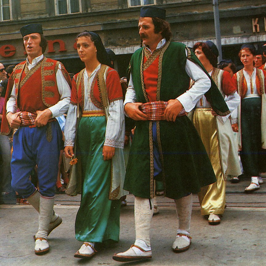 FolkCostume&Embroidery Costume of Crna Gora, Црна Гора. Montenegro