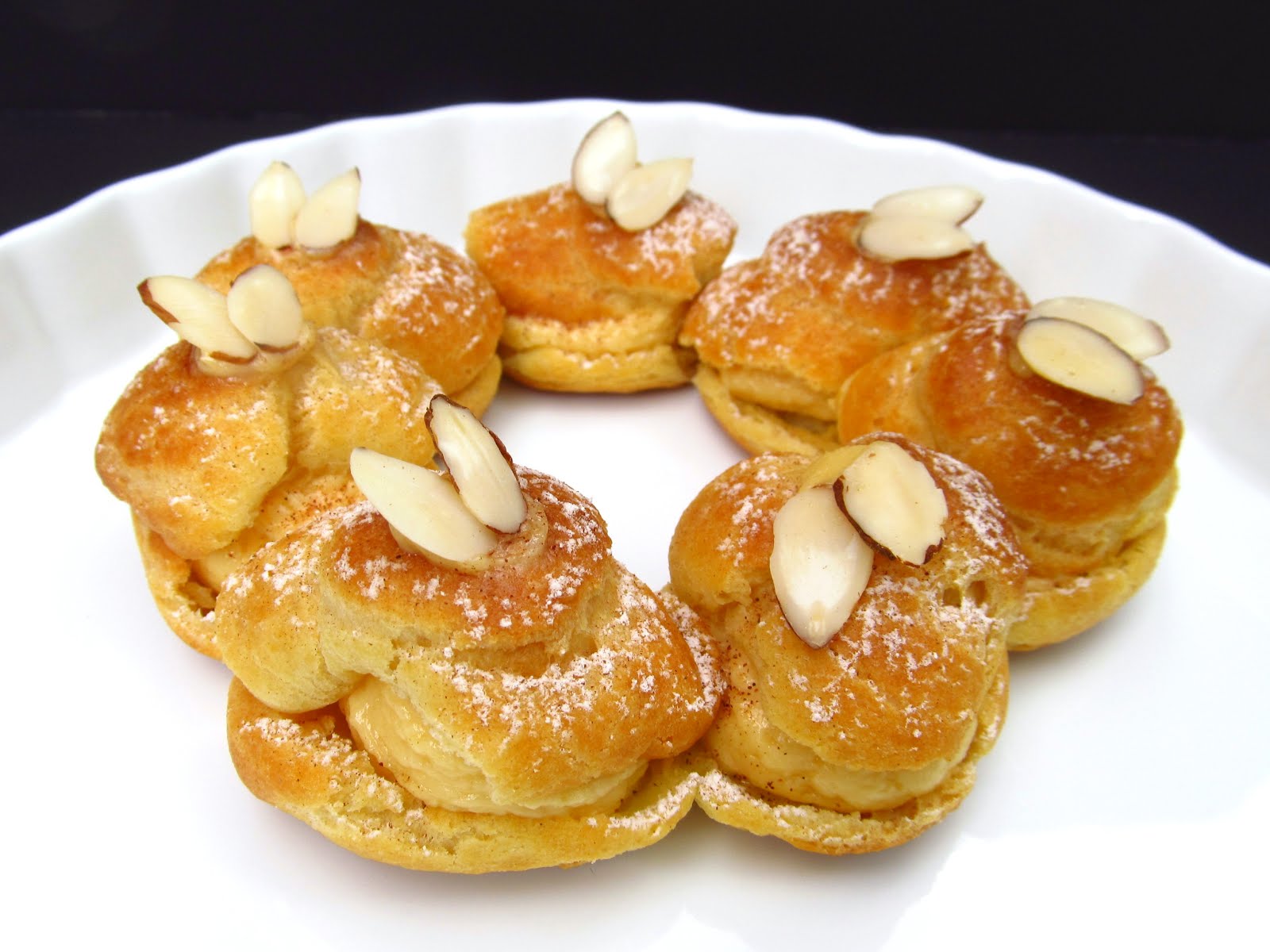 Rise and Shine Almond Paris Brest with Apricot French Buttercream